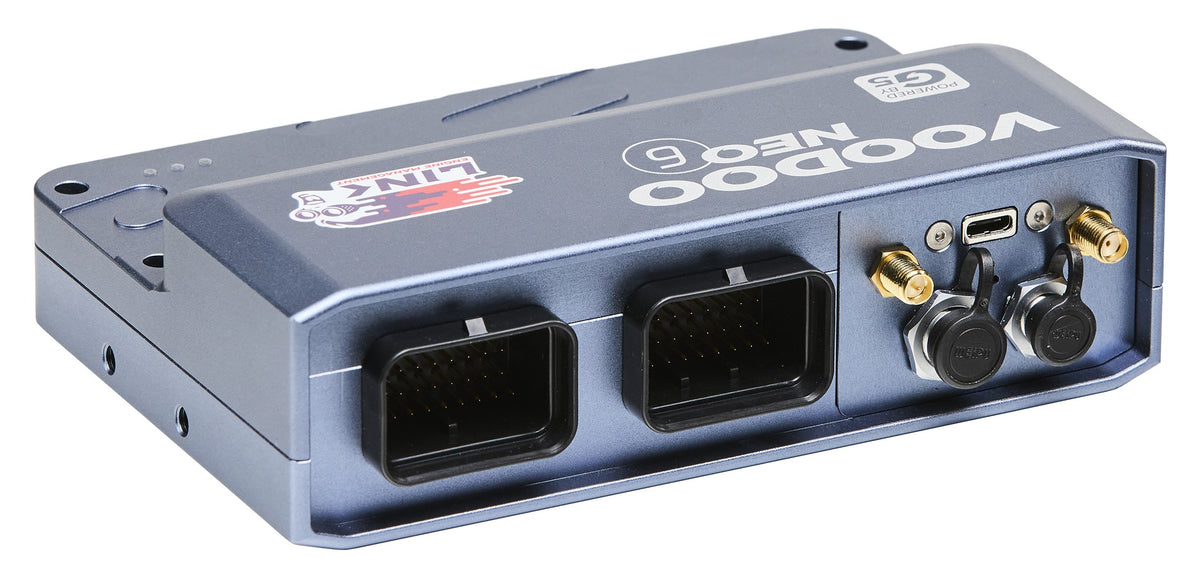 Link G5 Voodoo Neo 6 ECU, three quarter view.
