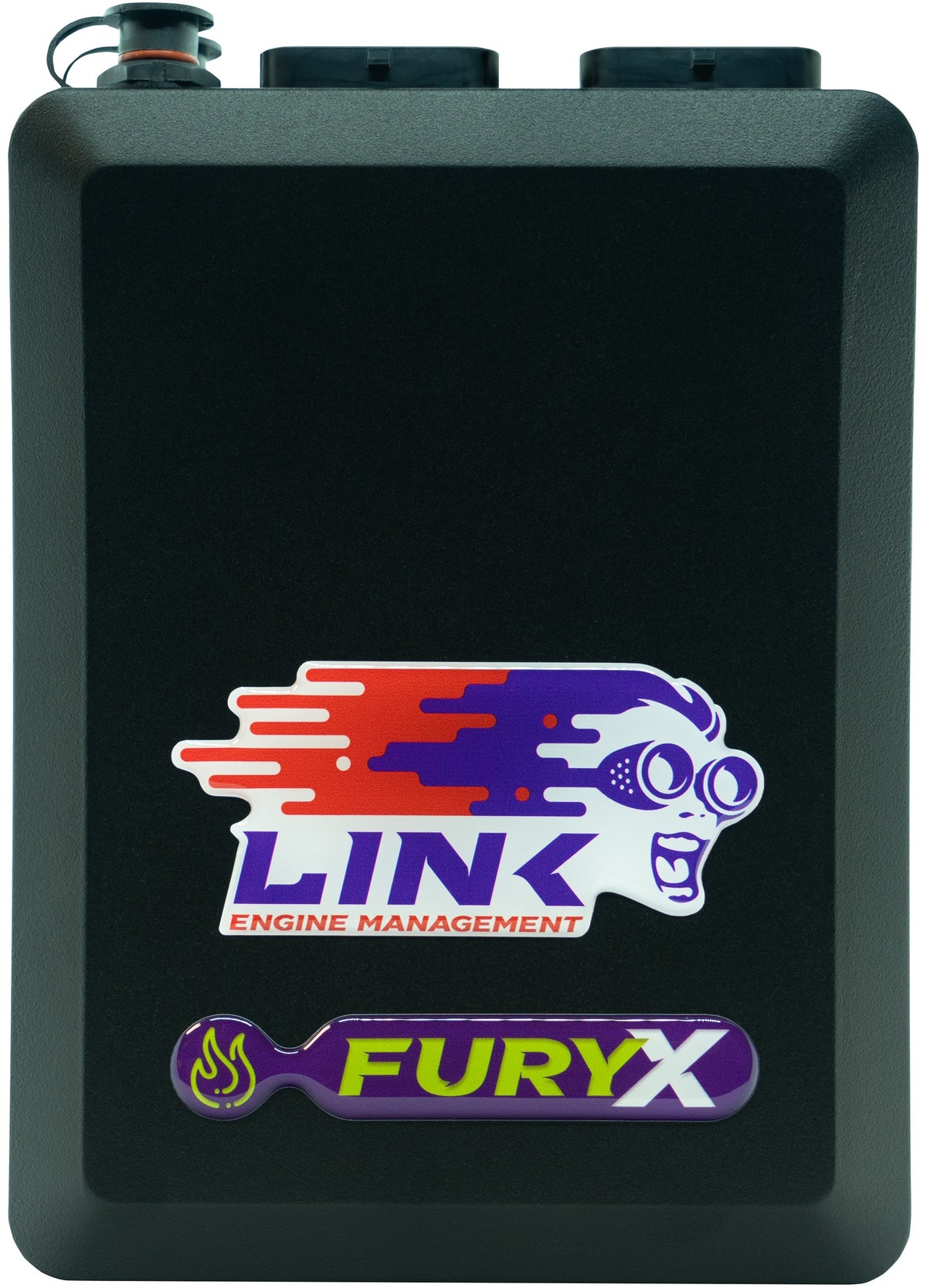Link G4X FuryX wire-in ECU, front view showing the twin A and B ECU connectors.