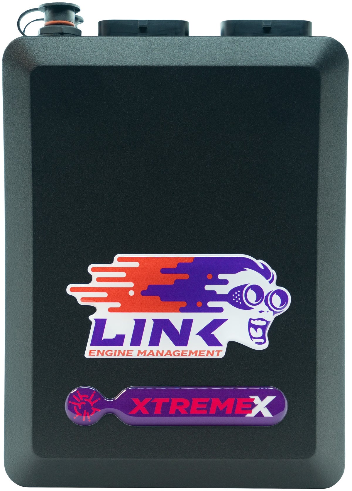 Link G4X XtremeX wire-in ECU, front view showing the twin A and B ECU connectors.