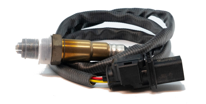 Bosch LSU 4.9 wideband oxygen sensor with connector.